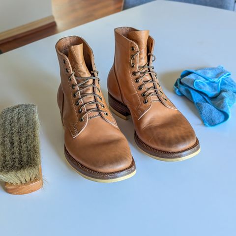 Flame Panda Service Boot in Maryam Natural Horsebutt