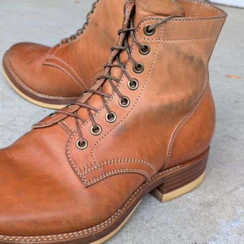 Flame Panda Service Boot in Maryam Natural Horsebutt