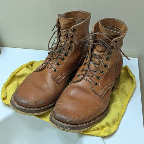 Flame Panda Service Boot in Maryam Natural Horsebutt