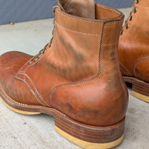 Flame Panda Service Boot in Maryam Natural Horsebutt
