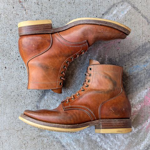 Flame Panda Service Boot in Maryam Natural Horsebutt