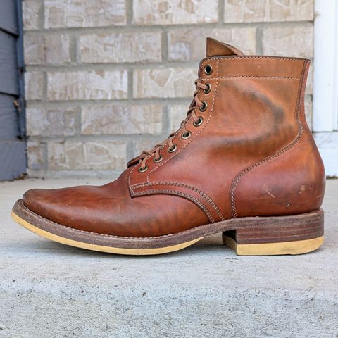 Flame Panda Service Boot in Maryam Natural Horsebutt