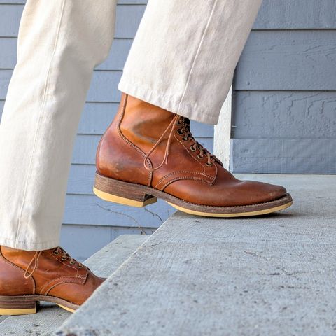 Flame Panda Service Boot in Maryam Natural Horsebutt