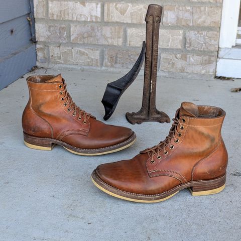 Flame Panda Service Boot in Maryam Natural Horsebutt