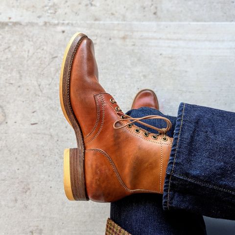 Flame Panda Service Boot in Maryam Natural Horsebutt