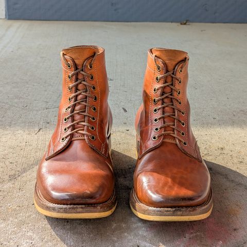 Flame Panda Service Boot in Maryam Natural Horsebutt
