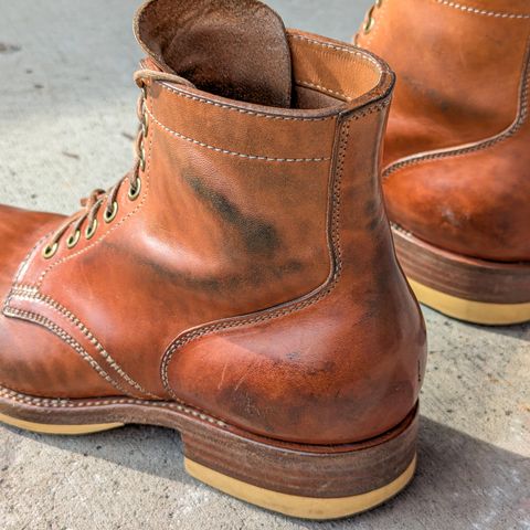 Flame Panda Service Boot in Maryam Natural Horsebutt