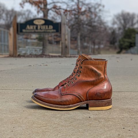 Flame Panda Service Boot in Maryam Natural Horsebutt