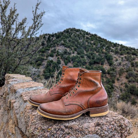 Flame Panda Service Boot in Maryam Natural Horsebutt