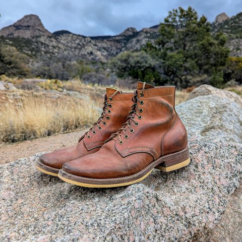 Flame Panda Service Boot in Maryam Natural Horsebutt