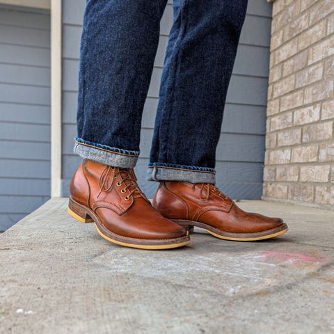 Flame Panda Service Boot in Maryam Natural Horsebutt