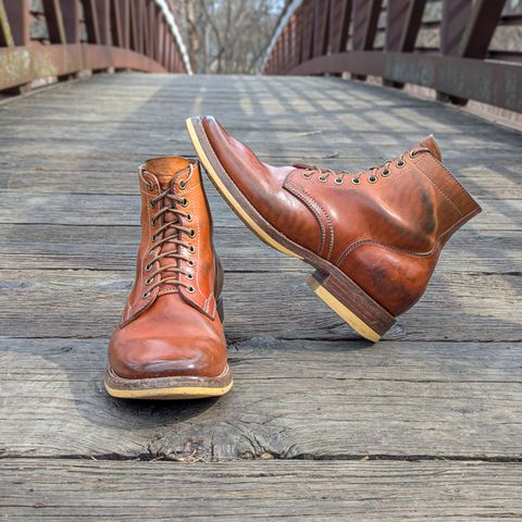 Flame Panda Service Boot in Maryam Natural Horsebutt