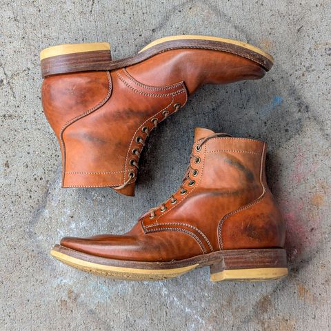Flame Panda Service Boot in Maryam Natural Horsebutt
