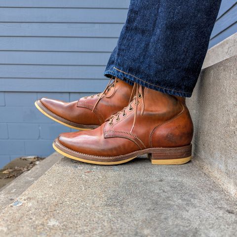 Flame Panda Service Boot in Maryam Natural Horsebutt