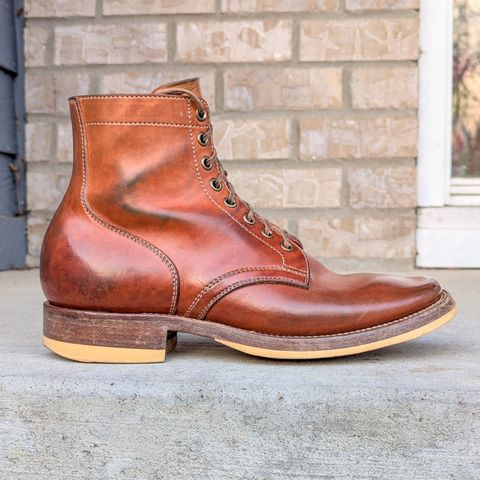 Flame Panda Service Boot in Maryam Natural Horsebutt