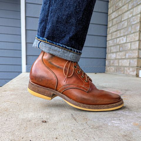 Flame Panda Service Boot in Maryam Natural Horsebutt