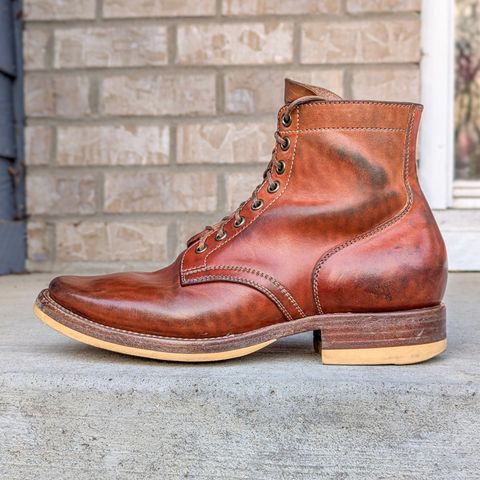 Flame Panda Service Boot in Maryam Natural Horsebutt