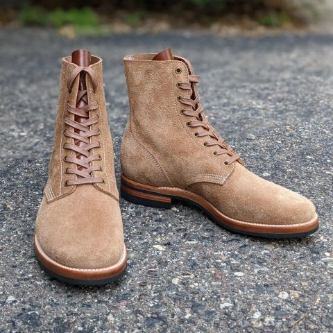 Quan Shoemaker Boondocker in Horween Natural Chromexcel Roughout