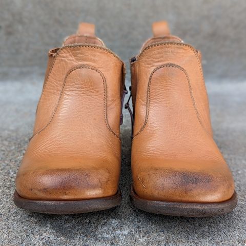 View photo of Adelisa and Co. Viajero Chelsea Boot in Unknown Natural Veg Tan