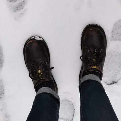 View photo of Jim Green Bantam Shoe in Brown Full Grain