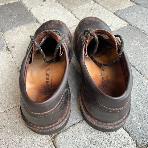 View photo of Jim Green Bantam Shoe in Brown Full Grain