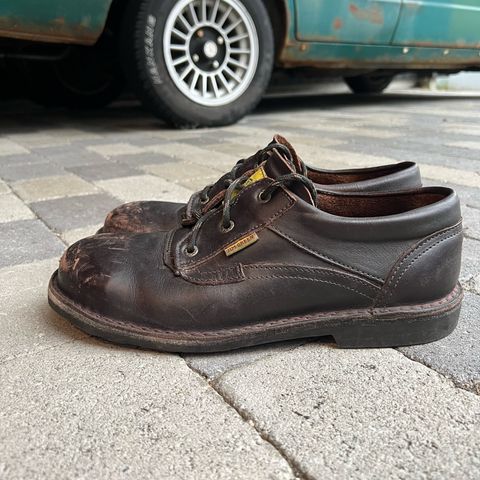 View photo of Jim Green Bantam Shoe in Brown Full Grain