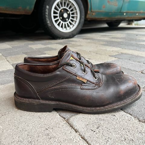 View photo of Jim Green Bantam Shoe in Brown Full Grain