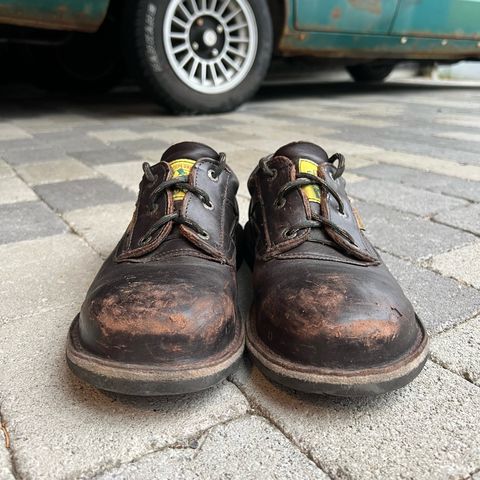 View photo of Jim Green Bantam Shoe in Brown Full Grain