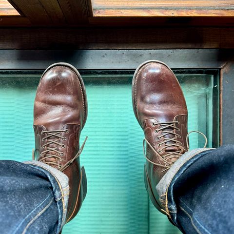 View photo of Viberg Service Boot in C.F. Stead Whiskey Phoenix