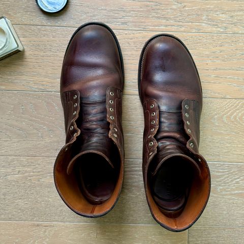 View photo of Viberg Service Boot in C.F. Stead Whiskey Phoenix