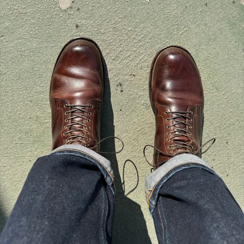 View photo of Viberg Service Boot in C.F. Stead Whiskey Phoenix