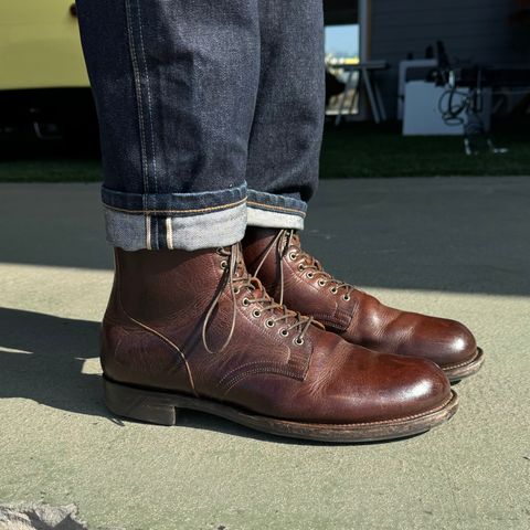 View photo of Viberg Service Boot in C.F. Stead Whiskey Phoenix