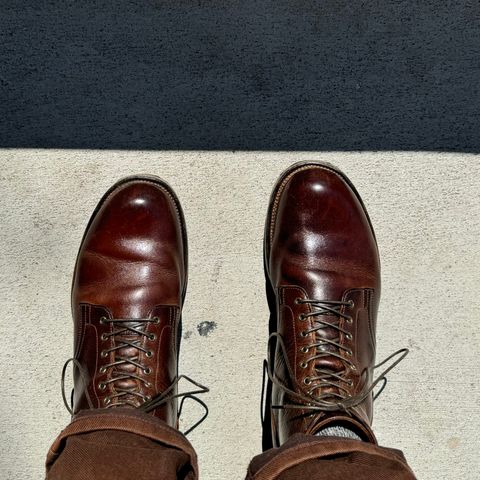 View photo of Viberg Service Boot in C.F. Stead Whiskey Phoenix