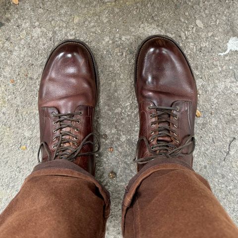 View photo of Viberg Service Boot in C.F. Stead Whiskey Phoenix