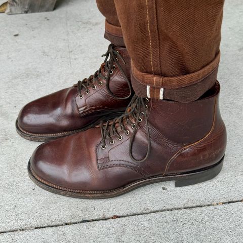 View photo of Viberg Service Boot in C.F. Stead Whiskey Phoenix