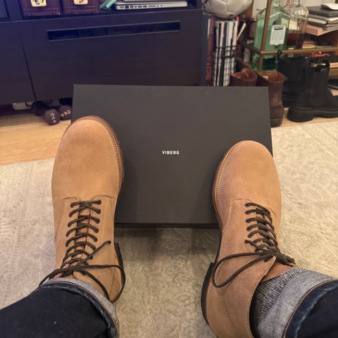 View photo of Viberg N1 Boot in Horween Marine Field Roughout