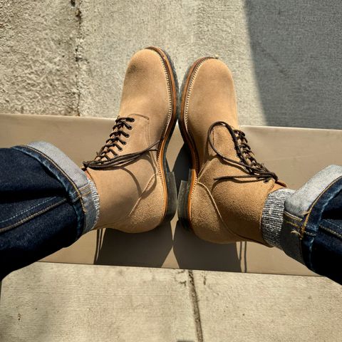 View photo of Viberg N1 Boot in Horween Marine Field Roughout