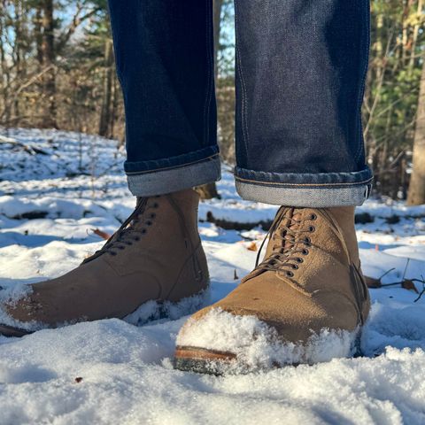 View photo of Viberg N1 Boot in Horween Marine Field Roughout