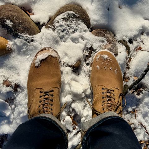 View photo of Viberg N1 Boot in Horween Marine Field Roughout