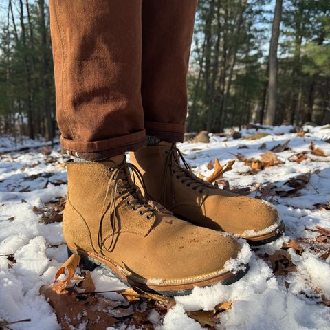 View photo of Viberg N1 Boot in Horween Marine Field Roughout