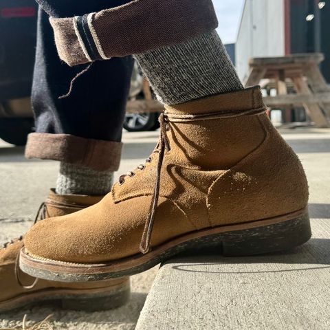 View photo of Viberg N1 Boot in Horween Marine Field Roughout