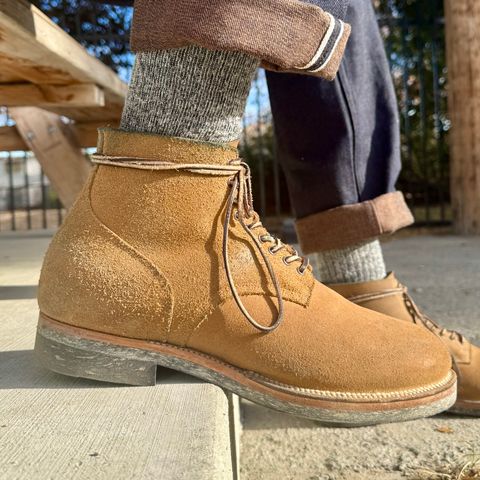 View photo of Viberg N1 Boot in Horween Marine Field Roughout