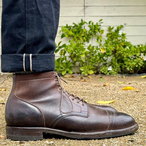 View photo of Viberg Service Boot in C.F. Stead Sap Waxed Kudu