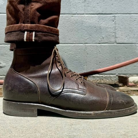 View photo of Viberg Service Boot in C.F. Stead Sap Waxed Kudu