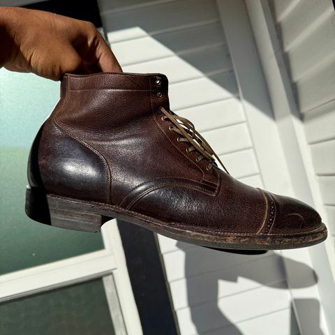 Viberg Service Boot in C.F. Stead Sap Waxed Kudu