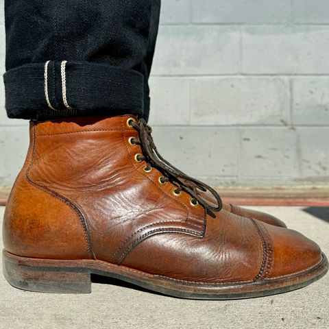 View photo of Viberg Service Boot in Horween Coconut Dublin