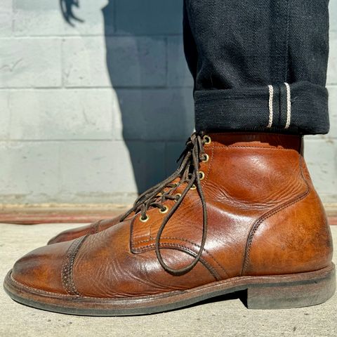 View photo of Viberg Service Boot in Horween Coconut Dublin