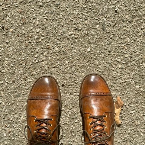 View photo of Viberg Service Boot in Horween Coconut Dublin