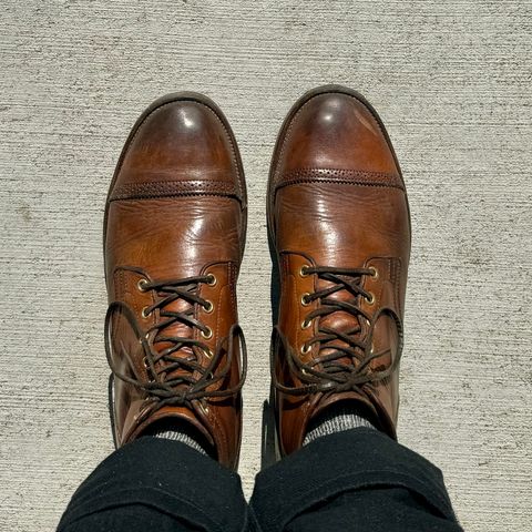 View photo of Viberg Service Boot in Horween Coconut Dublin