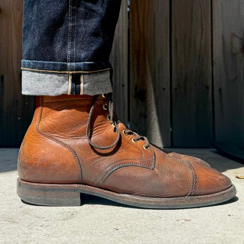 View photo of Viberg Service Boot in Horween Coconut Dublin